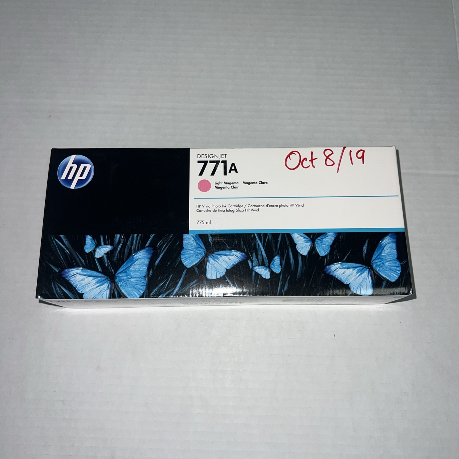 Genuine HP 771A Light Magenta Ink 775ml B6Y19A Z6200 Z6600 Z6610 Z6800 SEALED