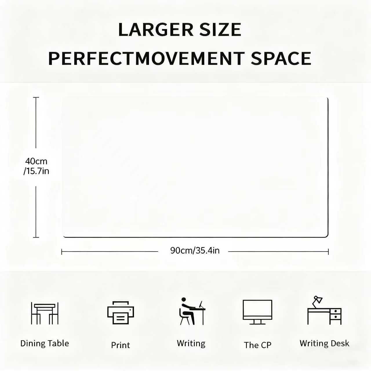 40*90cm XXL Wolf and Warrior Patterned HD Printed Desk Pad, Multi-Functional Rub