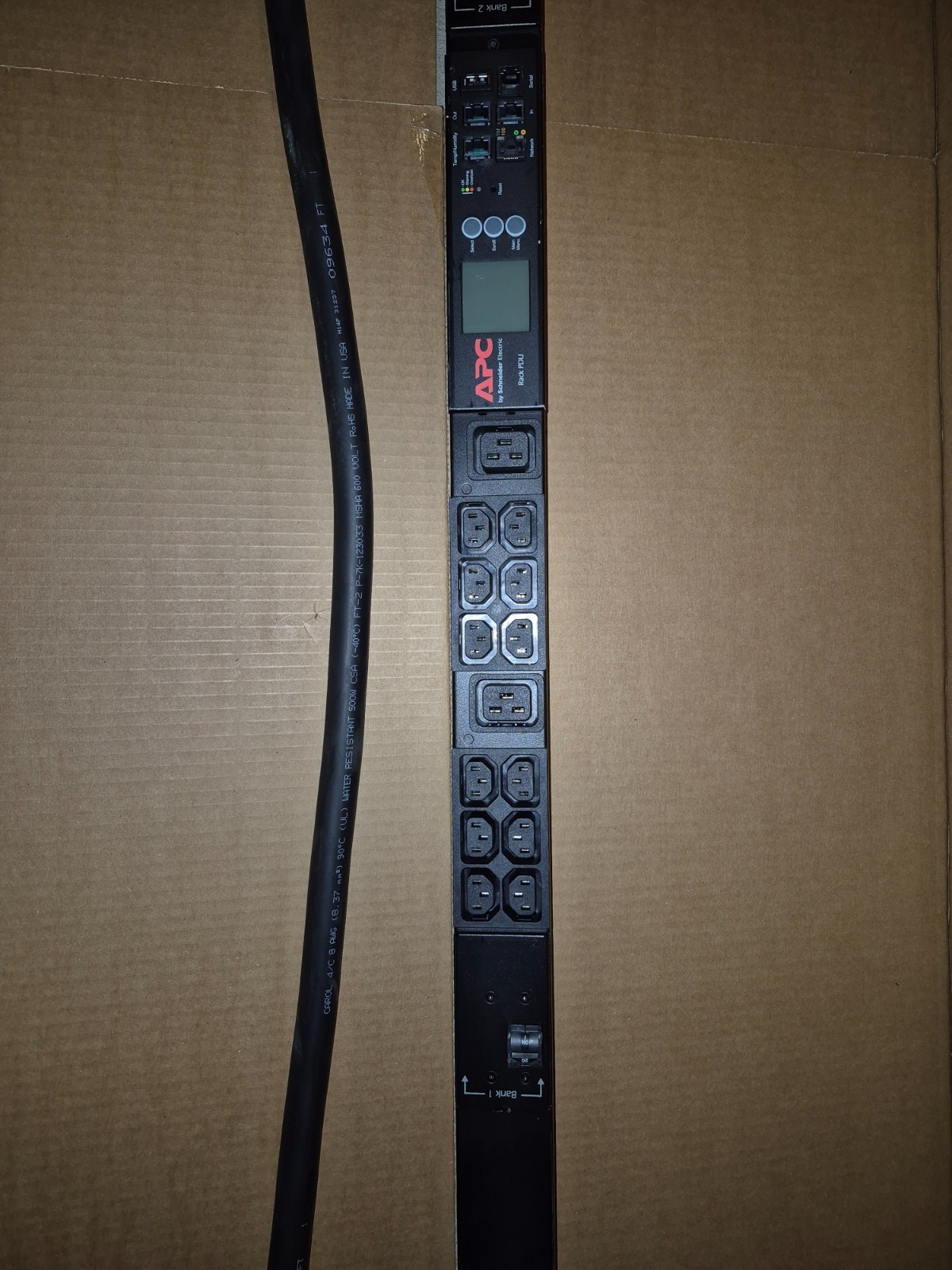 APC AP8868 Metered Rack PDU, ZeroU, 10.0kW, 208V, (36) C13 & (6) C19 Outlets