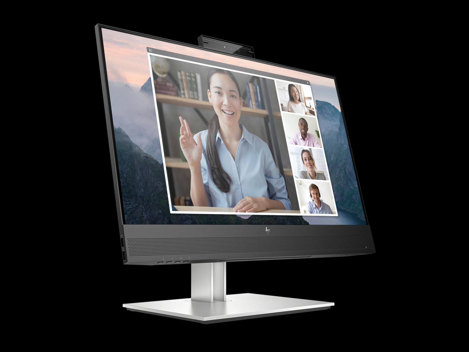 HP E24mv G4 24″ FHD IPS Conferencing Monitor 5MP Webcam Black/Silver
