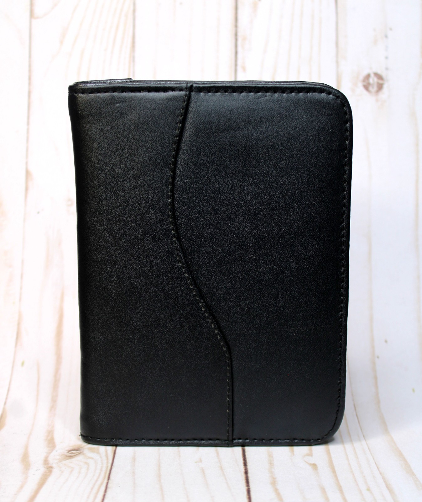 Vintage New Zippered Black Leather PDA Case – OES-CAS / 167288-01