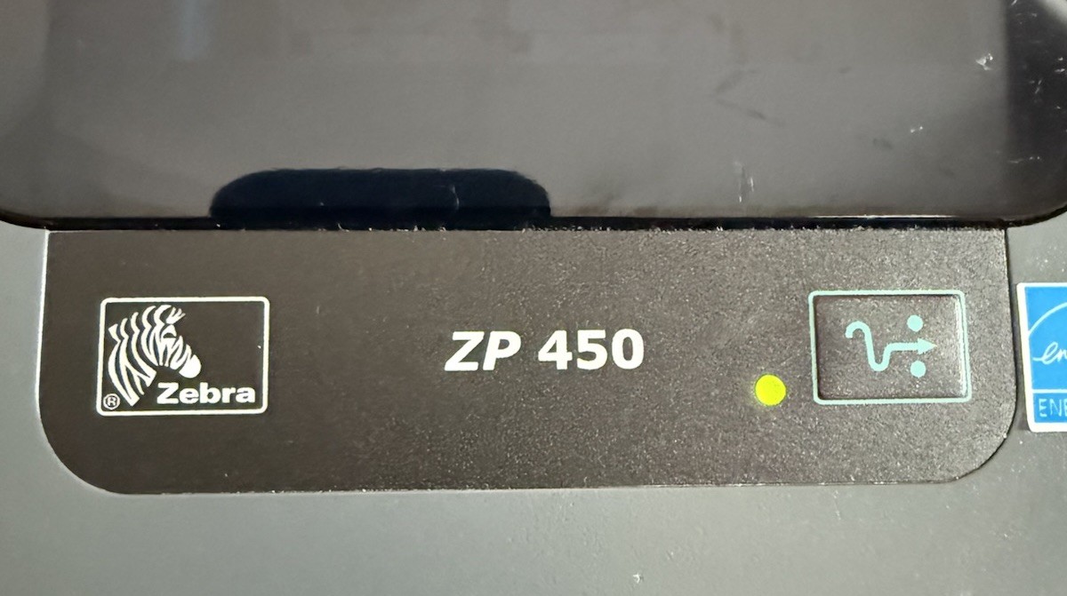 Zebra ZP450 Direct Thermal Label Shipping Barcode Printer USB – Read Description