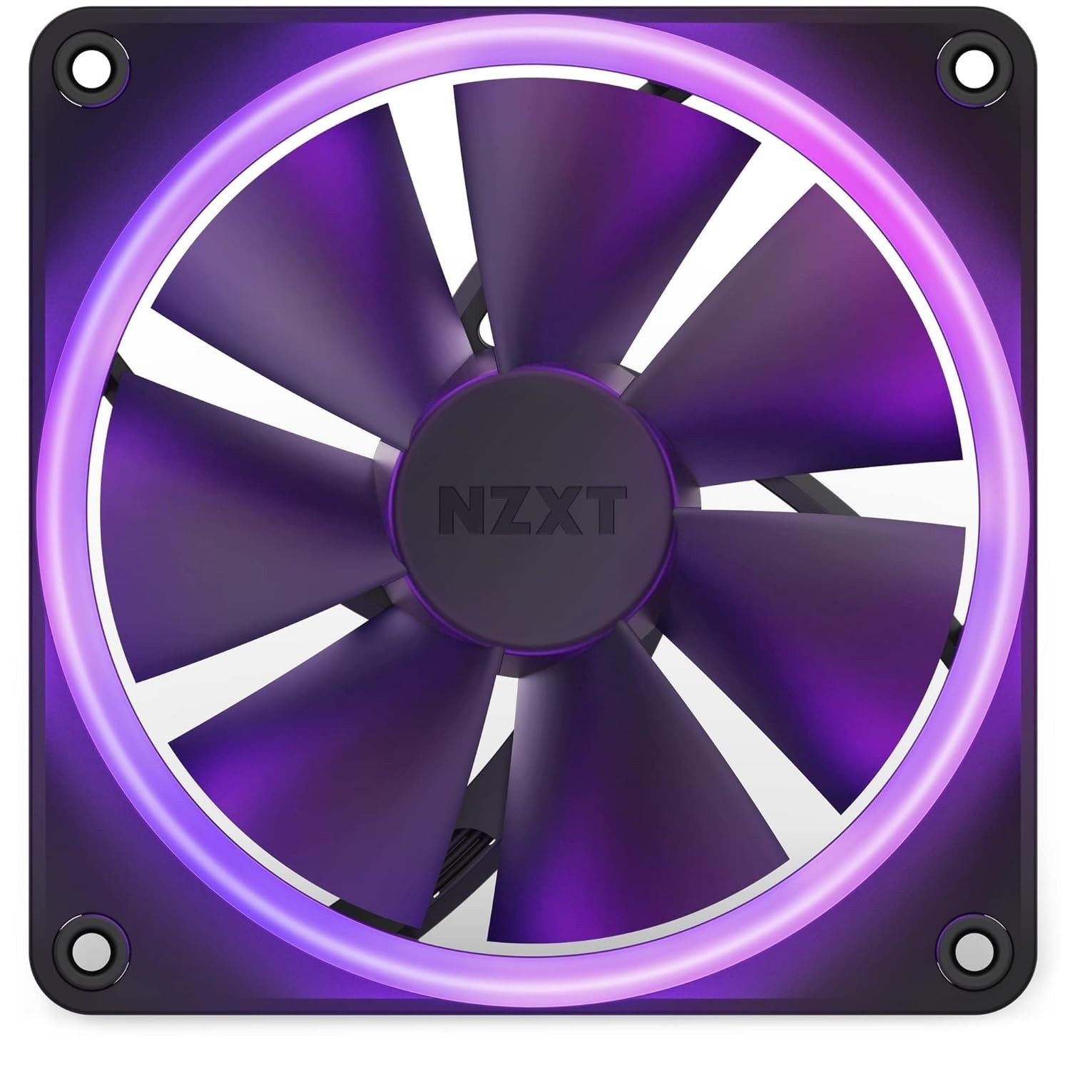 NZXT F120 RGB 120mm RGB PWM PC Fan High Airflow, Low Noise Fluid Dynamic Bearing
