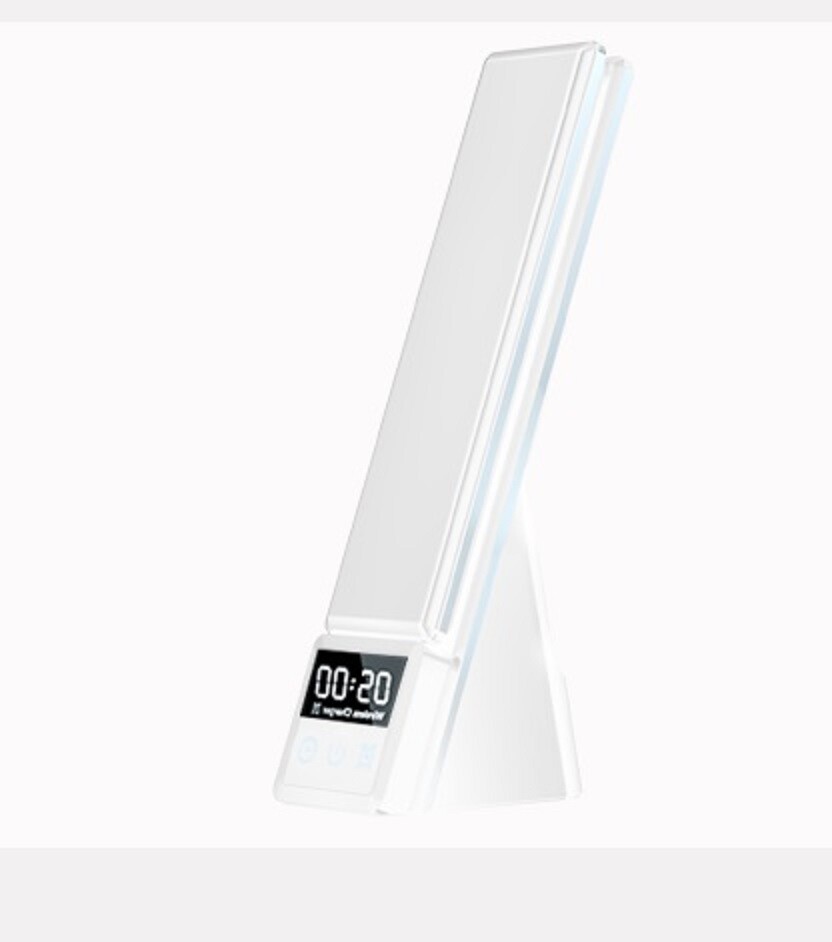 LED Desk Lamp Wireless Charger 15 W USB Type-C with Clock and Alarm