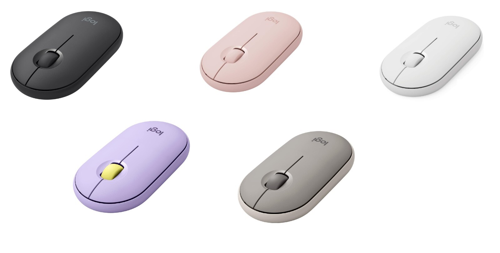 Logitech Pebble M350 Wireless Mouse Bluetooth 2.4GHz Receiver Silent Slim PC/Mac