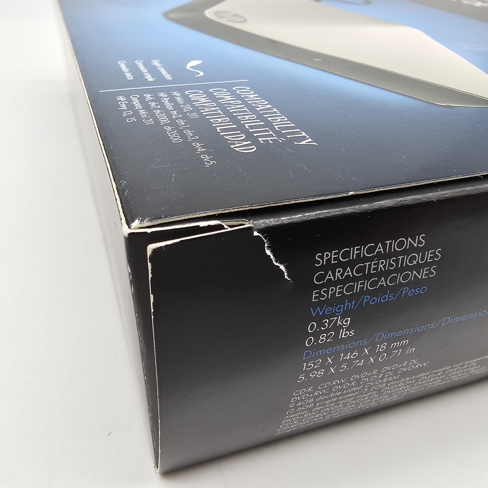 HP HSTNN-ID06 External Optical Disk Drive SuperMulti 8x DVD+R/RW DL Dual Layer
