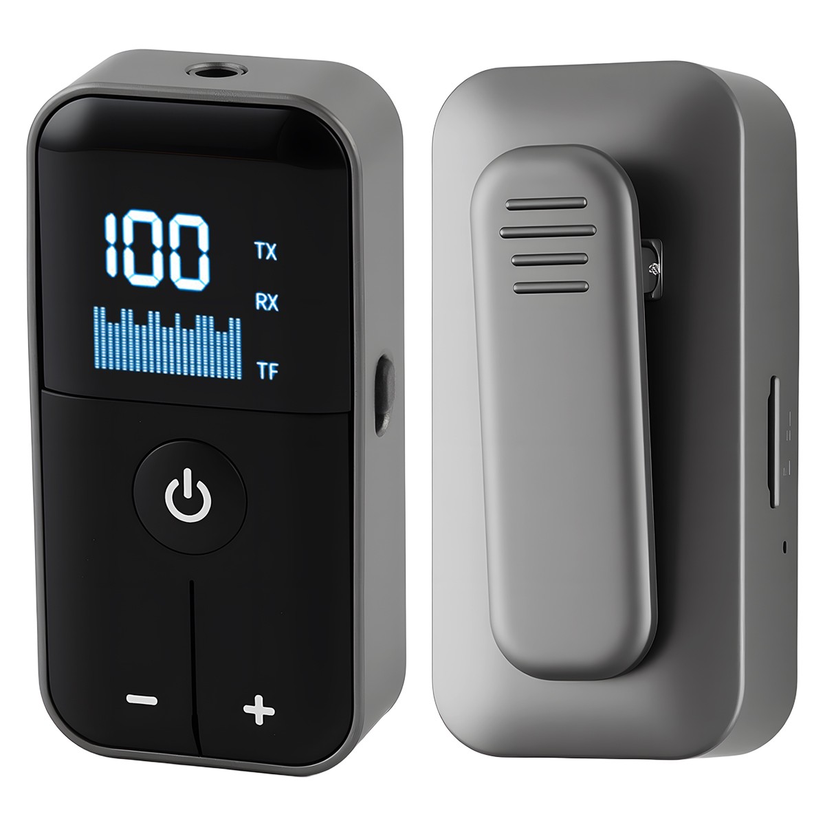 Wireless Audio Transmitter Receiver Car Home Lapel Clip Bluetooth 5.4 Adapter