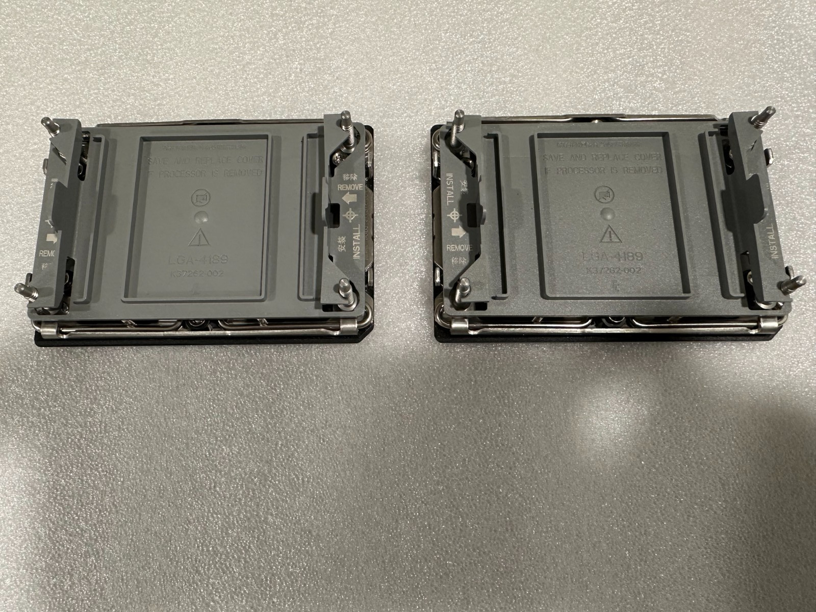 Pair LGA-4189 socket bracket for Intel Xeon Scalable Processor P4-P5 BACK PLATE