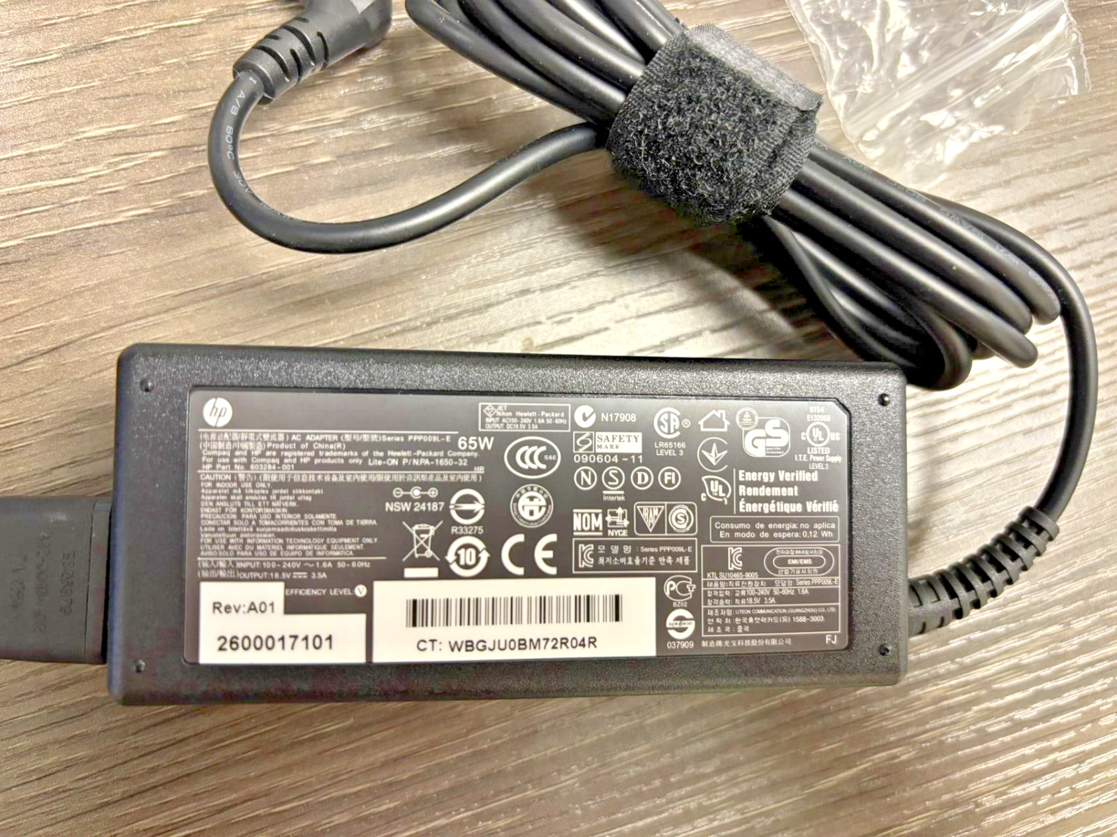 Genuine OEM HP 65W USB-C Type C AC Adapter Charger Spectre x360 13 14 15 ENVY