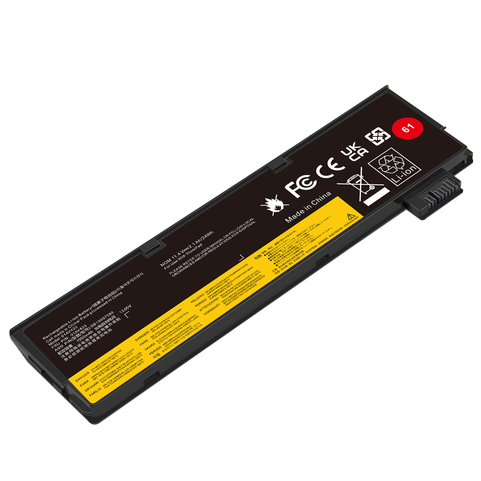 LOT 61 Battery For Lenovo Thinkpad T470 T480 T570 T580 P51s P52s 01AV427 01AV423