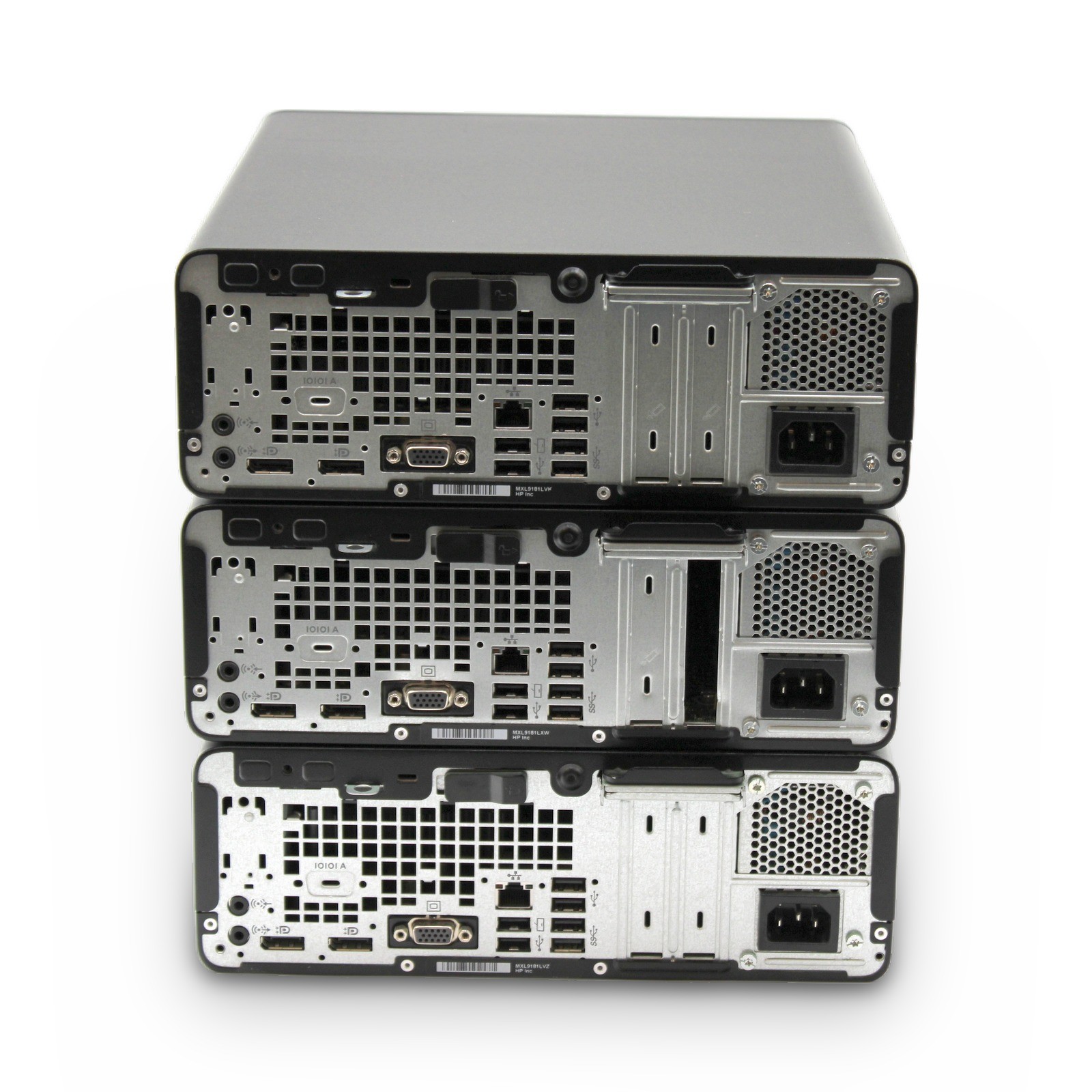 Lot of 3 HP ProDesk 600 G4 SFF i7-8700 3.2GHz 16GB 256GB SSD No OS, Power Cord