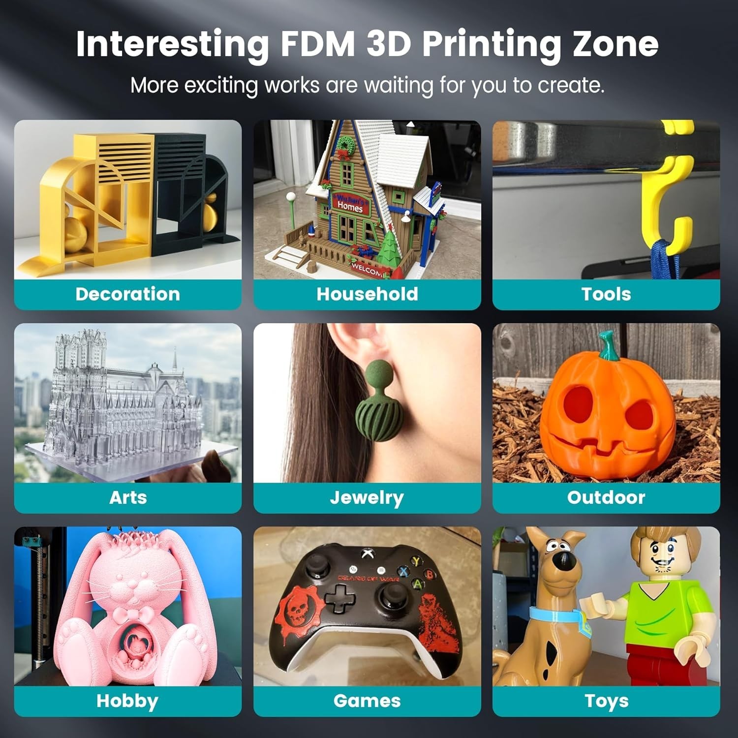 Complete 16 Pack 1.75mm PLA Filament Bundle: Easy to Use, High-Quality Prints