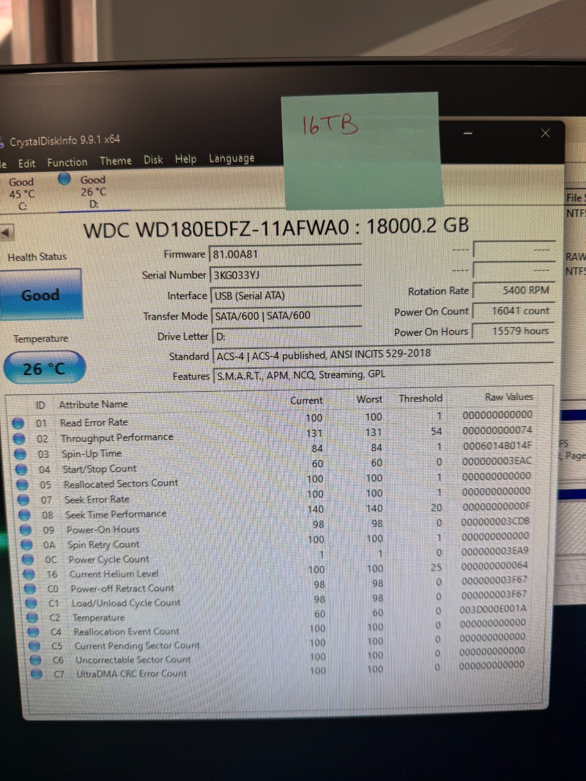Western Digital WD My Book 16TB External Hard Drive HDD
