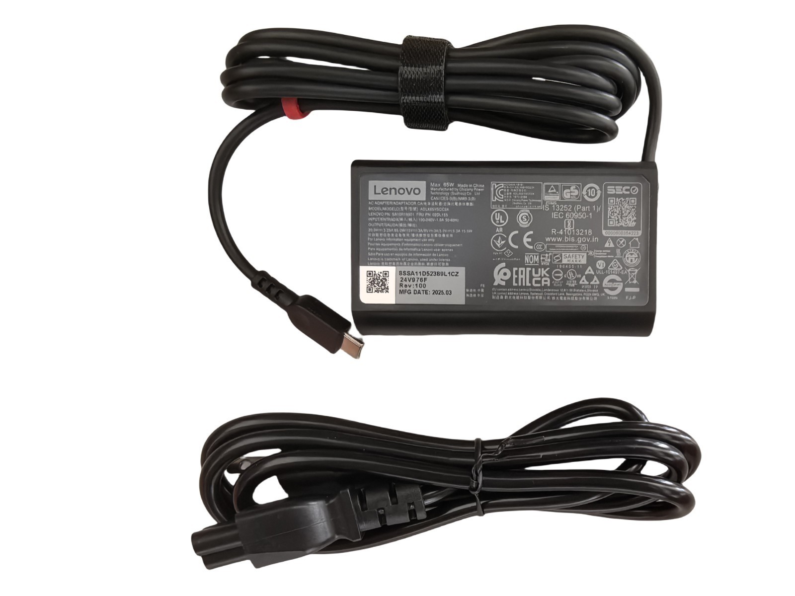 OEM Genuine 65W USB-C Type-C AC Adapter Charger For Lenovo ThinkPad X1 T470 T480