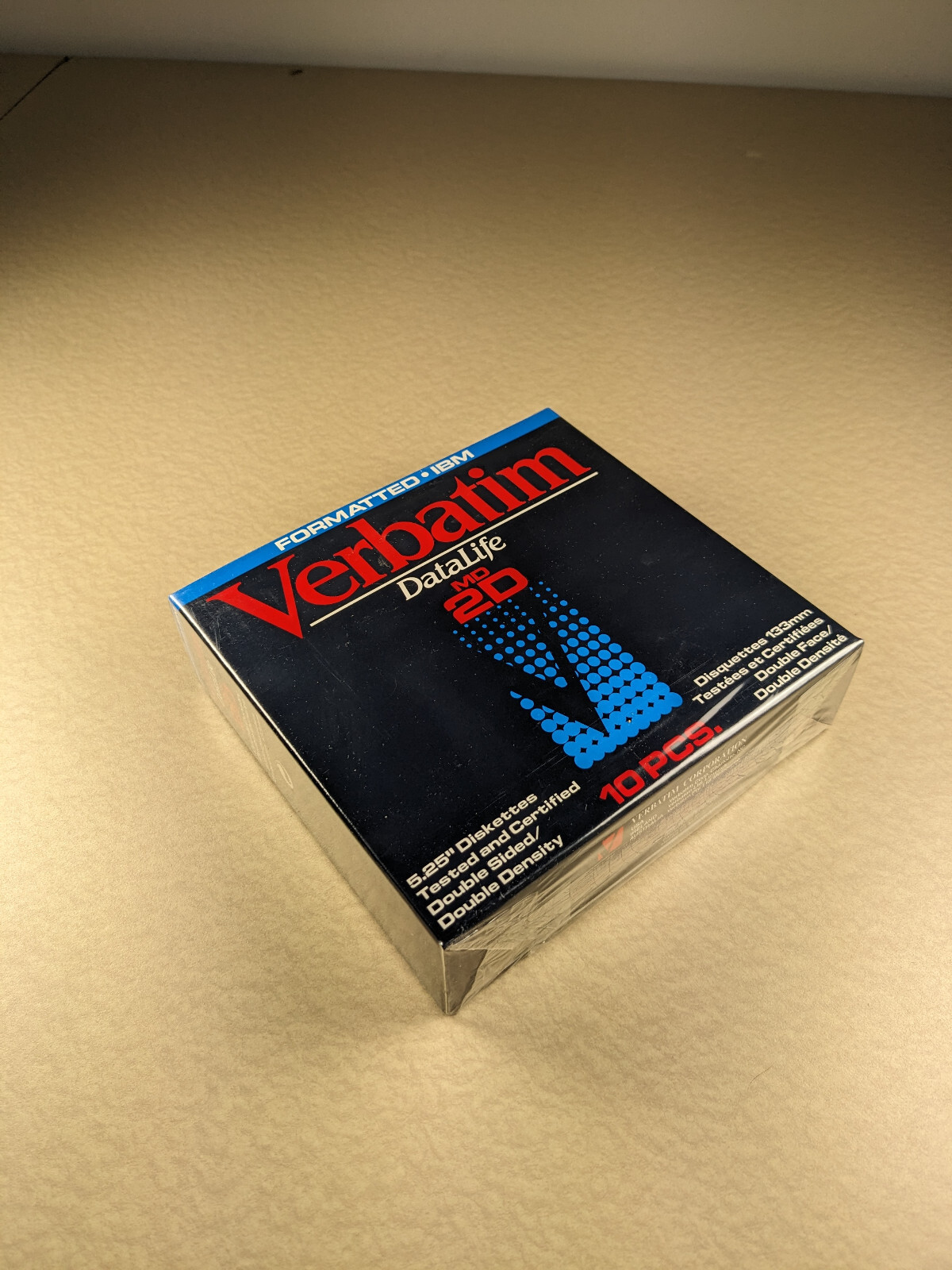 IBM Verbatim Datalife, MD 2D, 5.25″ Diskettes, 133mm Disquettes, 10 PCS.