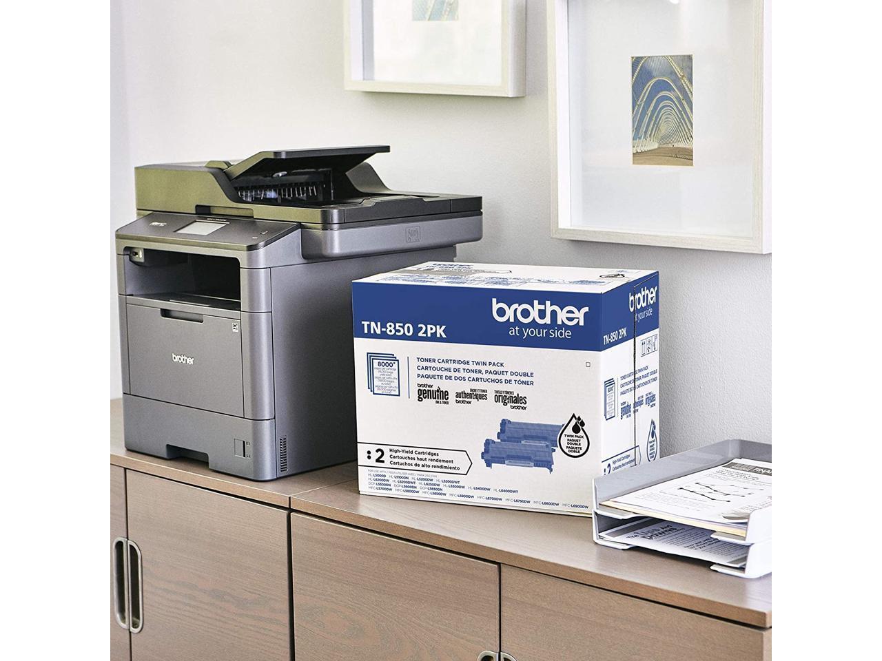 Brother TN-850 Toner Cartridge Black 2 Pack in Retail Packaging