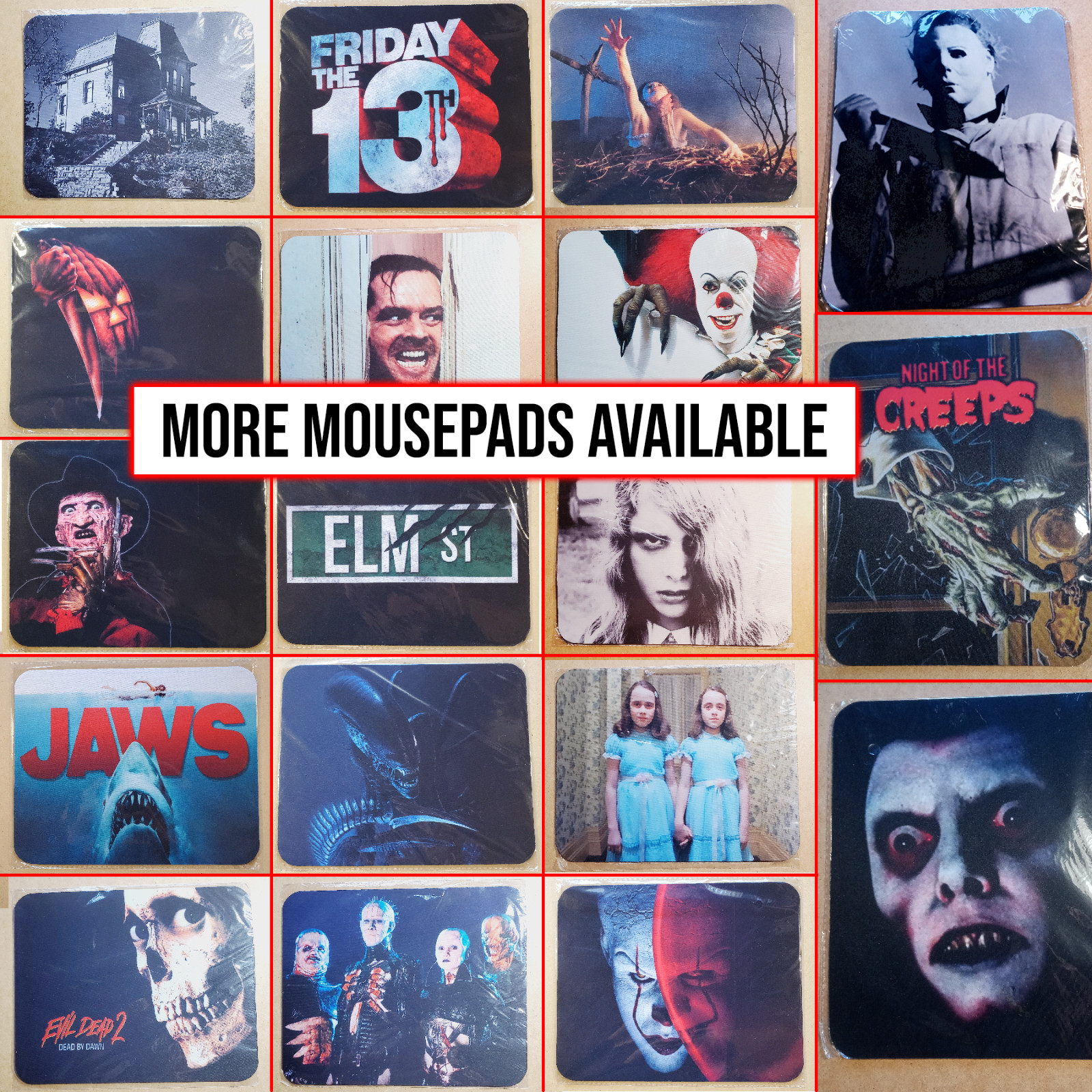 Classic Universal Horror Movie Monsters desk mat mousepad 23.5 x 11.5 inches