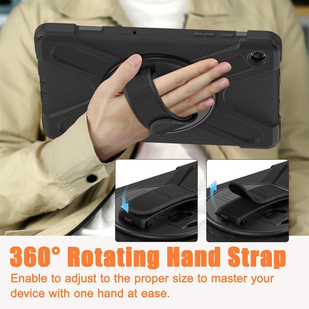 for Galaxy Tab A9+ 11 Case / Samsung Tab A11 Plus 11 cover PC+Silicone – Black