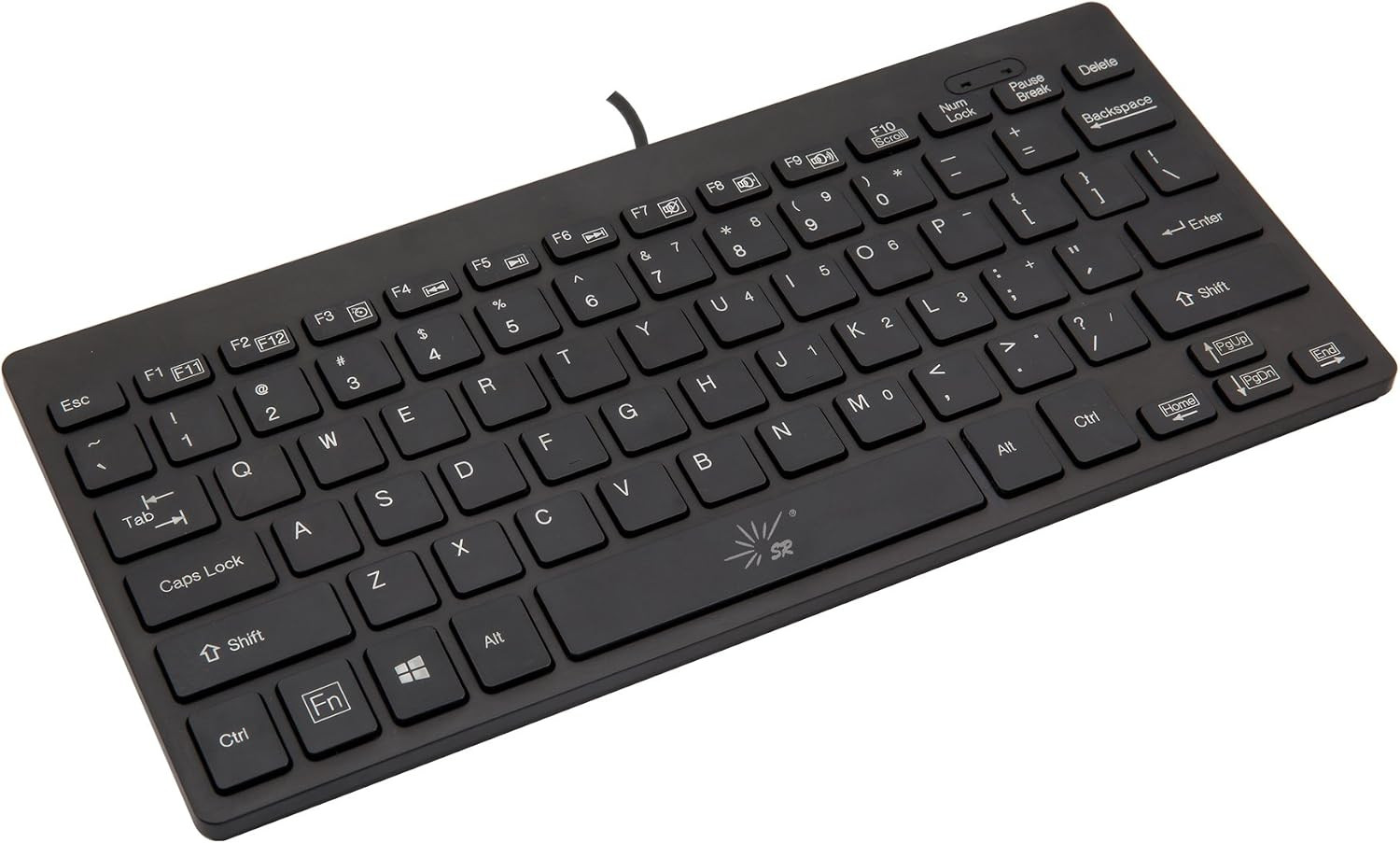Mini Keyboard Wired Thin Light 78 Keys USB Multimedia Small for Pc Computer