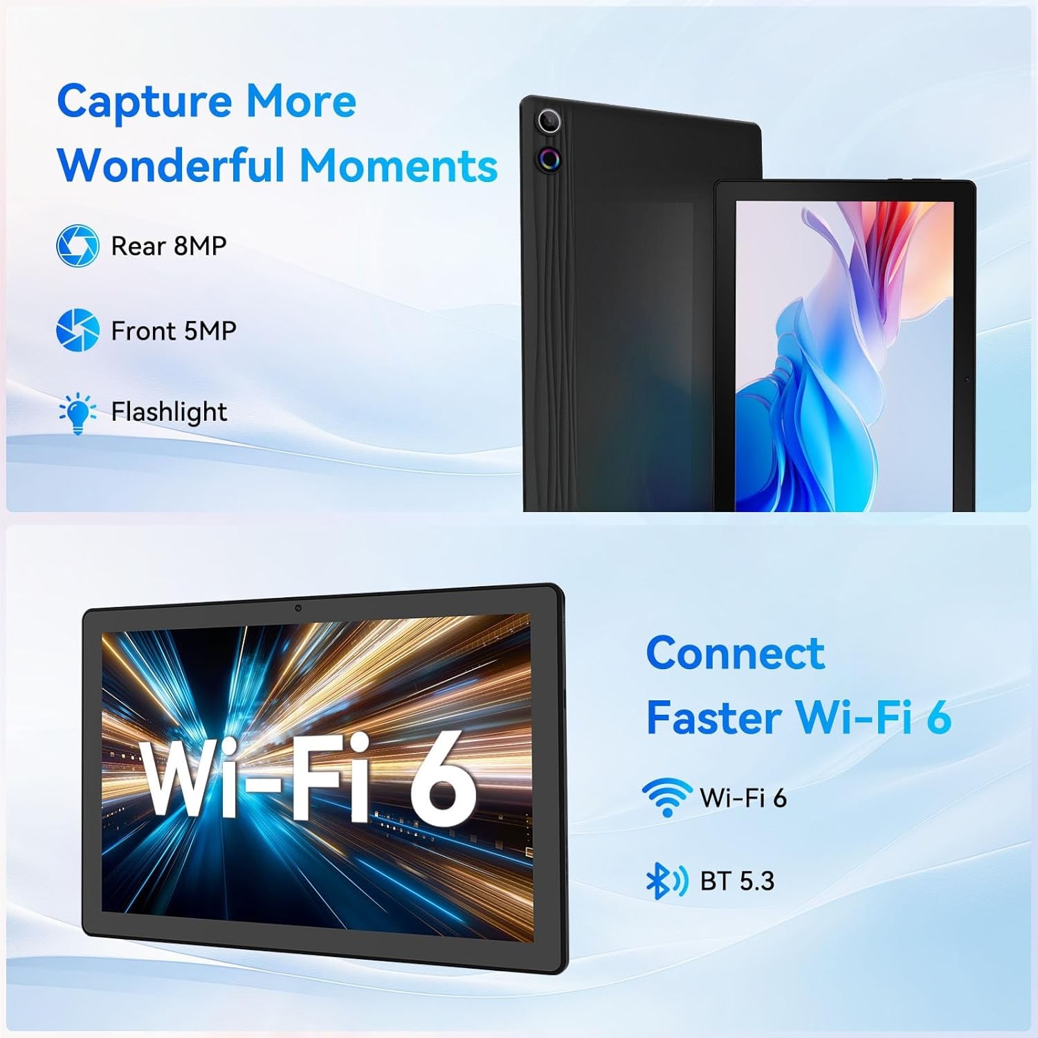 11 inch Android 15 Tablets HD Touchscreen Octa-Core 16GB+128GB Dual Camera US！