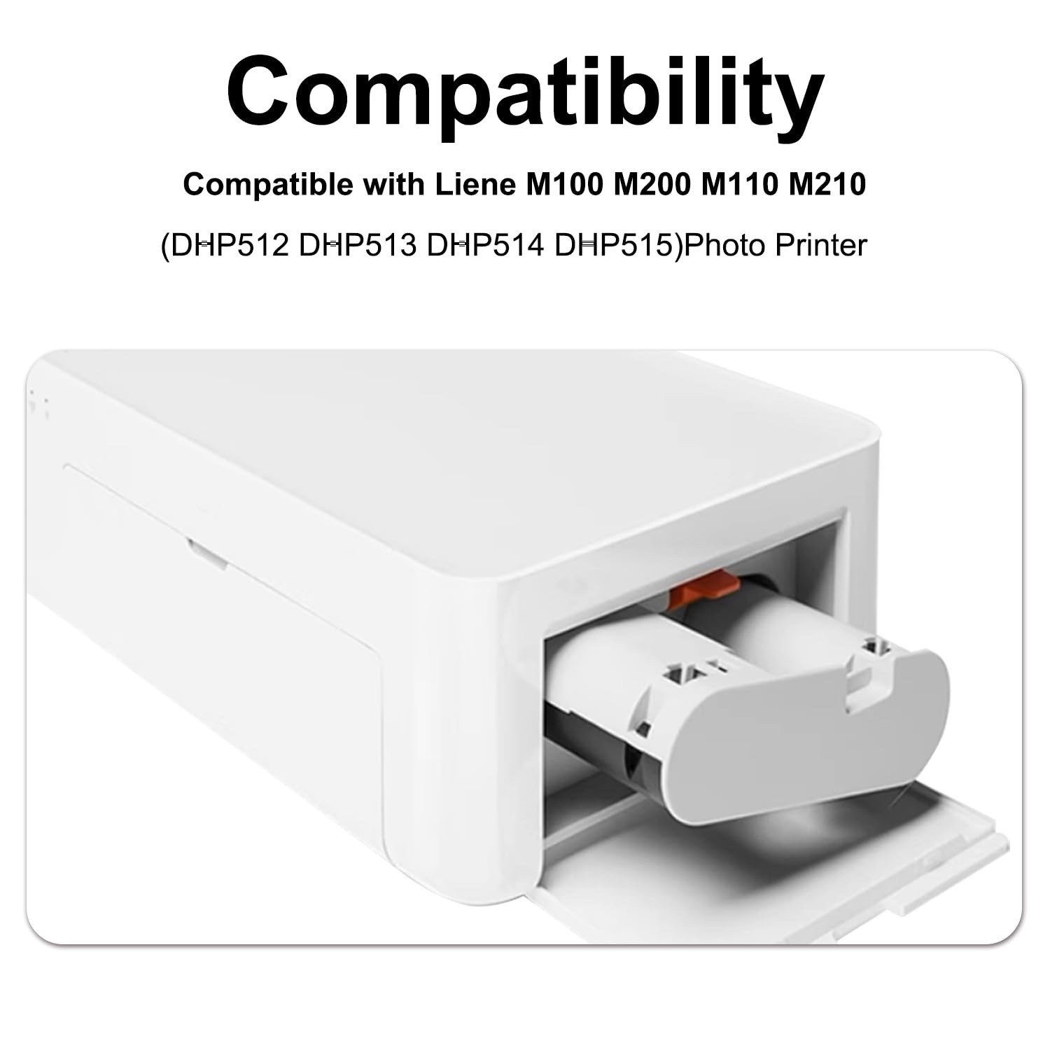 INKONSJOY M100 Ink Cassette 2-Pack Compatible with Liene Amber M100/M200
