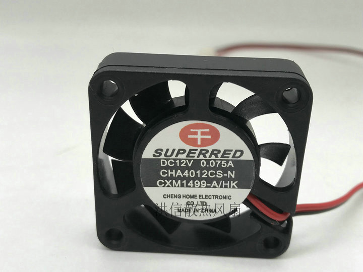 SUPERRED CHA4012CS-N 4010 12V 0.075A 4CM Ultra Quiet Cooling Fan