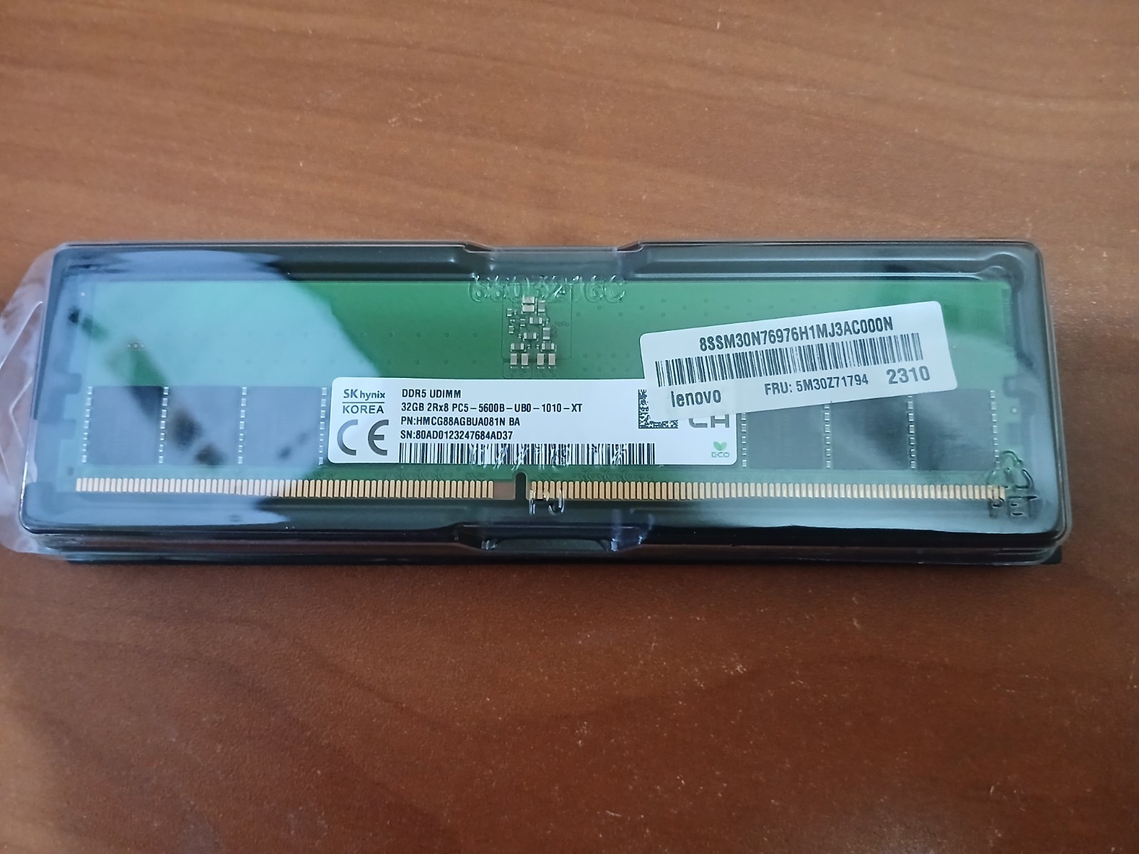 1x32GB SK hynix DDR5-5600 Desktop RAM Memory UDIMM (HMCG88AGBUA084N)