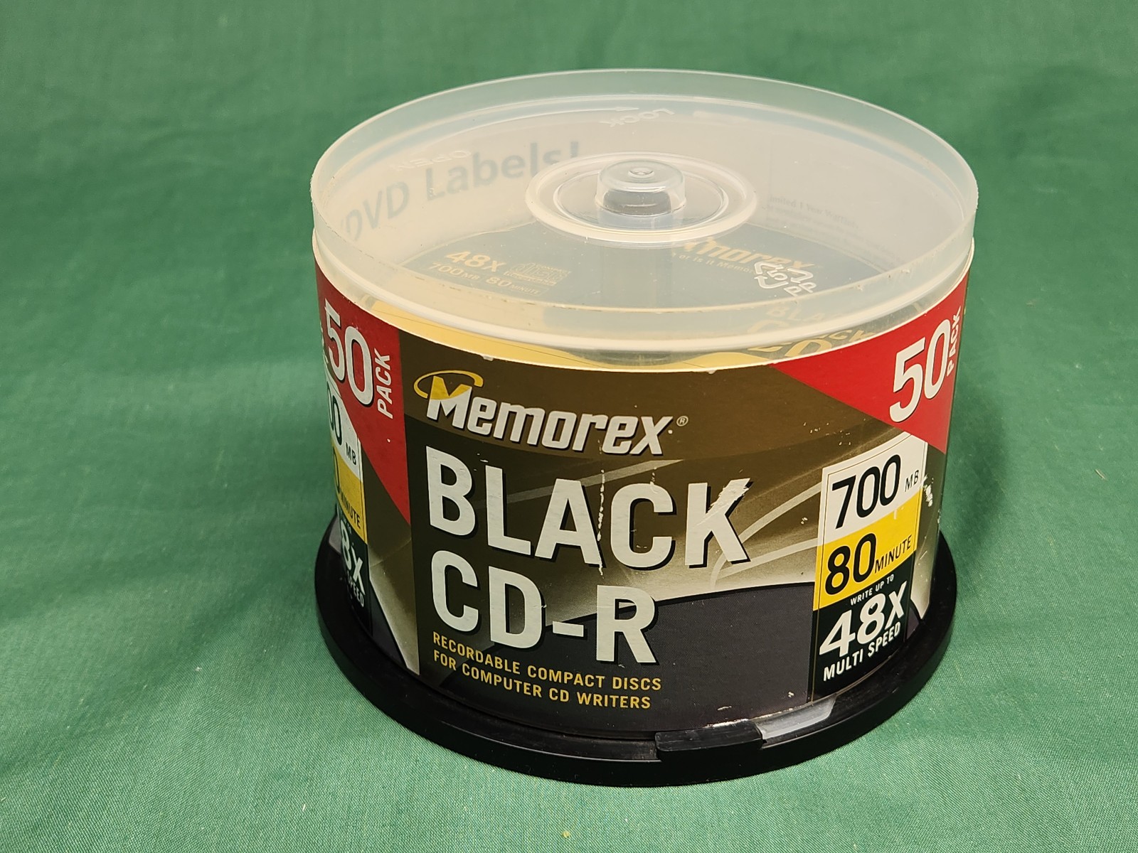 Memorex Black CD-R Recordable 700MB 80 Minutes *Opened, Set of 40*