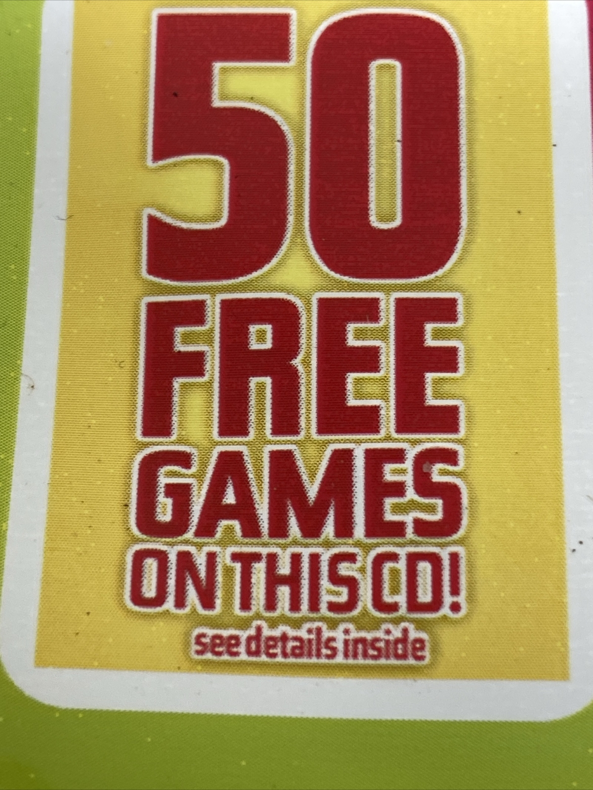 AOL CD – Rom 90 Days Risk Free / 50 Free Games Sealed