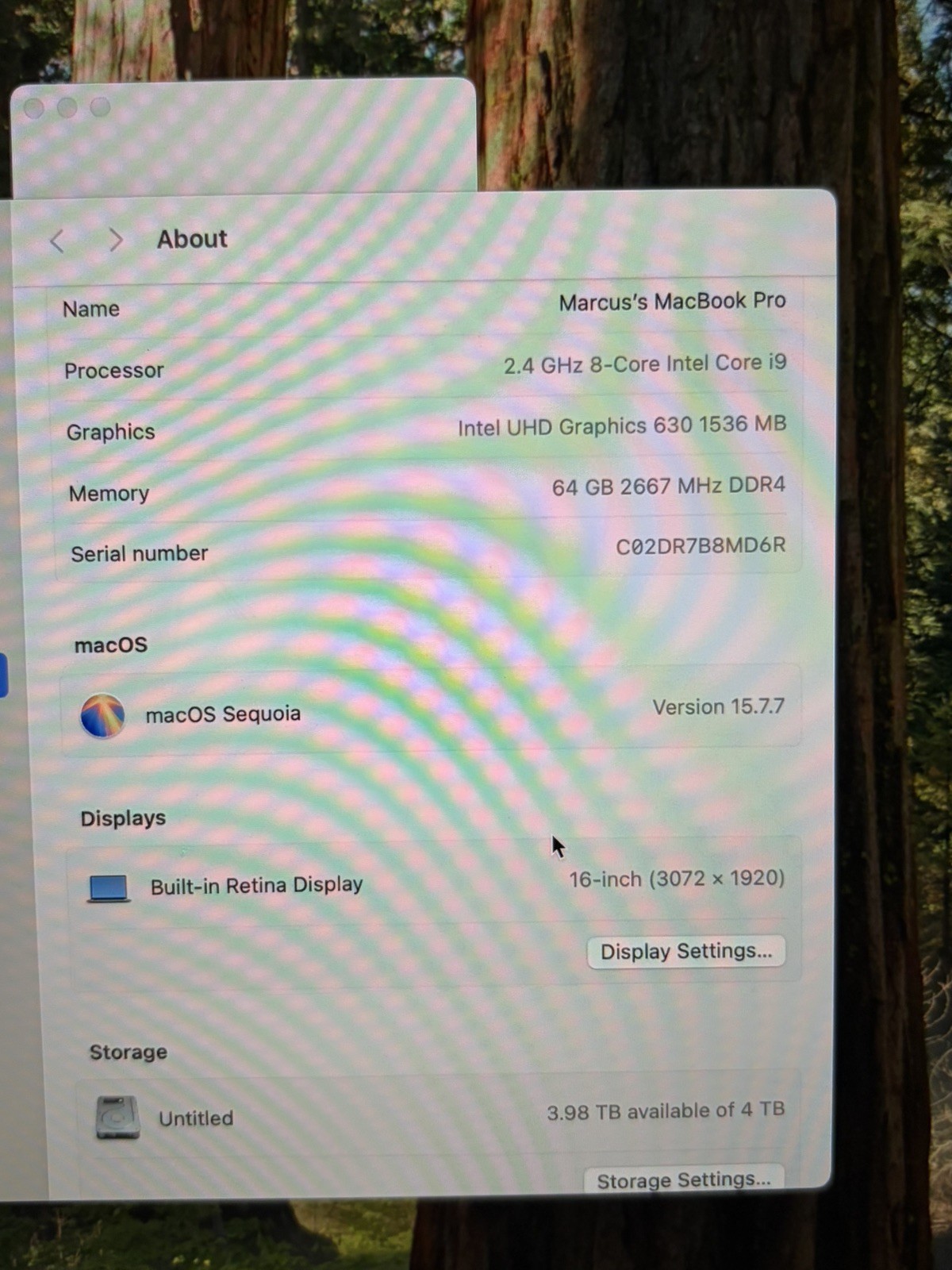 MacBook Pro 16 Touch Bar Space Gray 2019 i9 64GB 4TB Radeon Pro 5500M Good