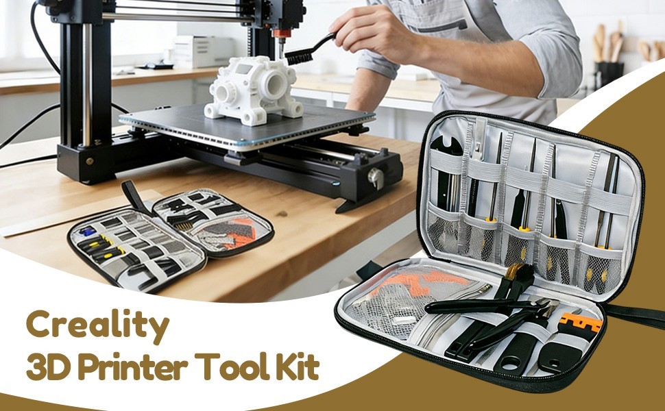53Pcs 3D Printer Accessories & Cleaning Kit for All FDM/SLA Complete Kit Case