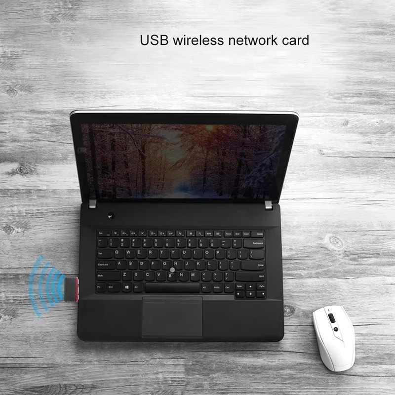 USB WiFi Adapter Dual Band 2.4GHz RTL8188 Wireless Dongle for PC Windows 10/11