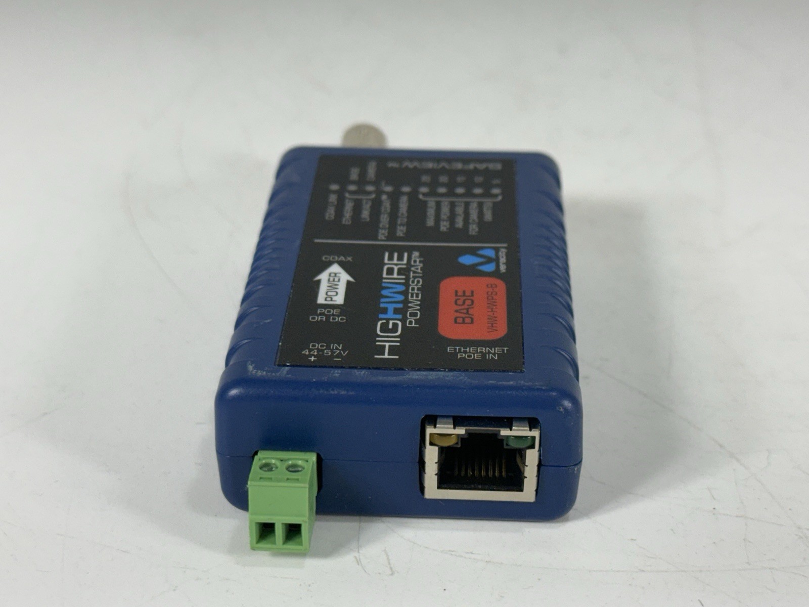 Veracity VHW-HWPS-B HIGHWIRE Powerstar Ethernet & PoE Over Coax BASE Unit