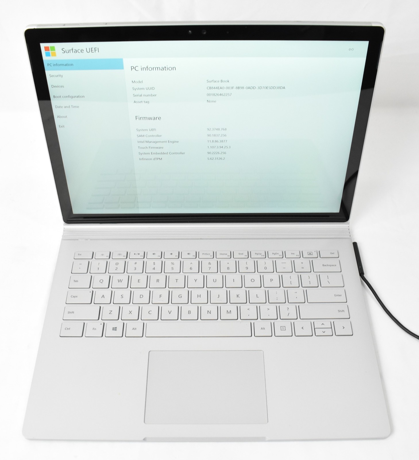Microsoft Surface Book Laptop i5-6300U 2.4GHz 8GB 256GB SSD No OS Bad Batteries