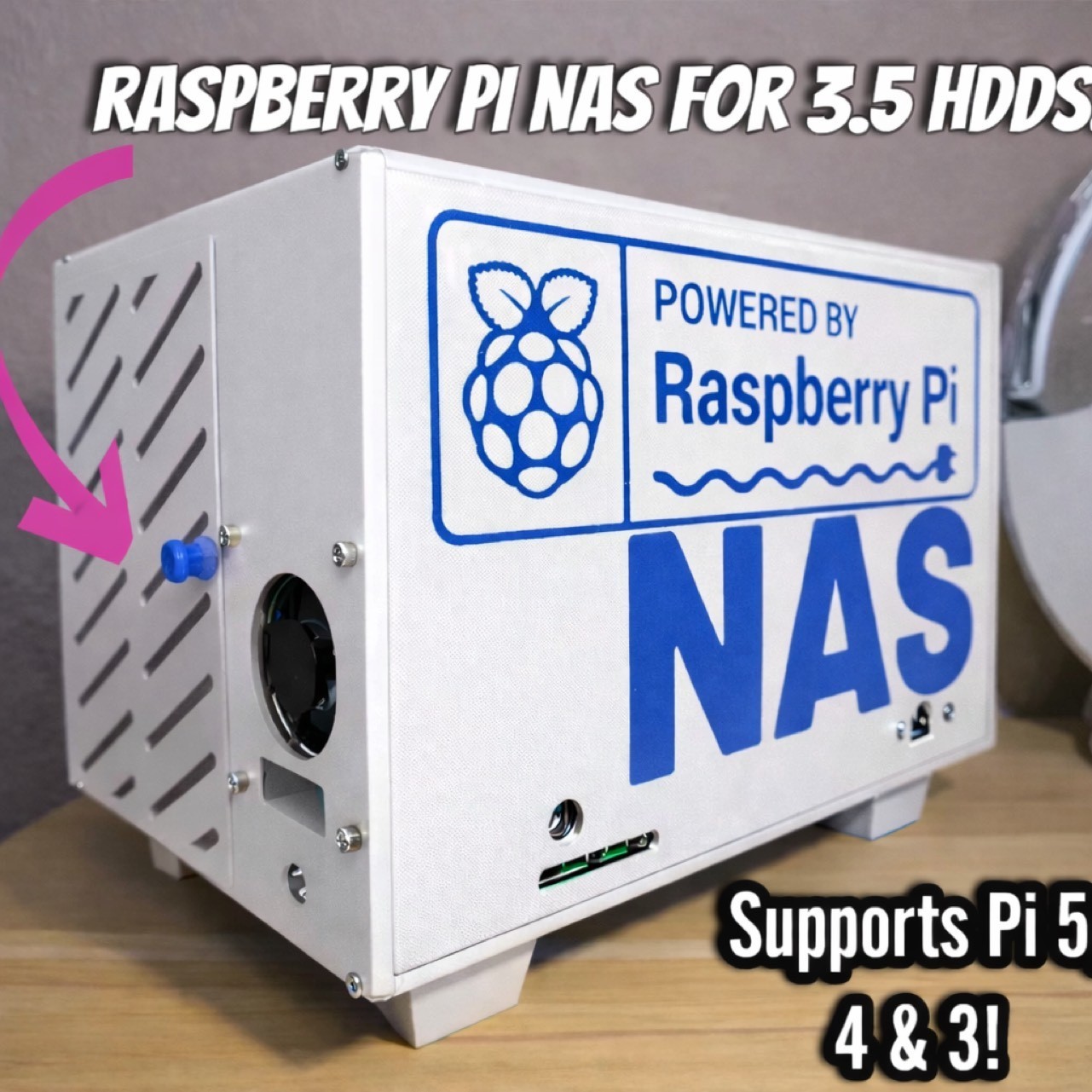 Raspberry pi 5 & pi 3 pi 4 NAS case