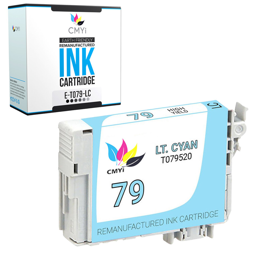 T079 Black Color Ink Cartridges for Epson 79 Fits Artisan 1430 Stylus Photo 1400