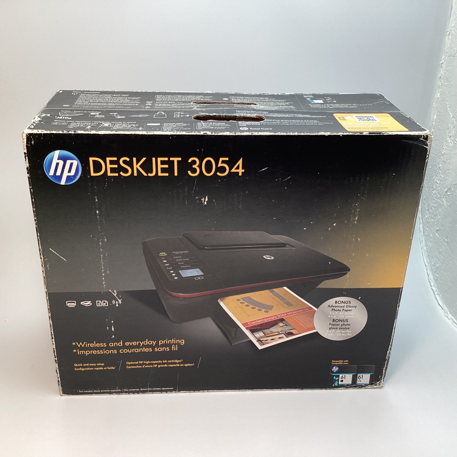 HP Deskjet 3054 J610a All-in-One Wireless Inkjet Printer CH385A – Brand New