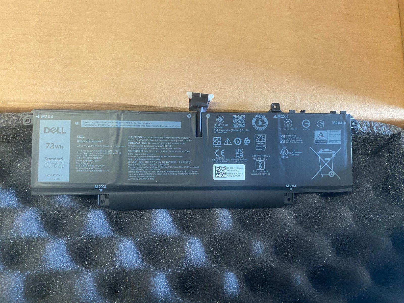 NEW Genuine P83V9 72Wh Battery Dell Precision 5470 5480 5490 P154G 0YXP8T CDTT2