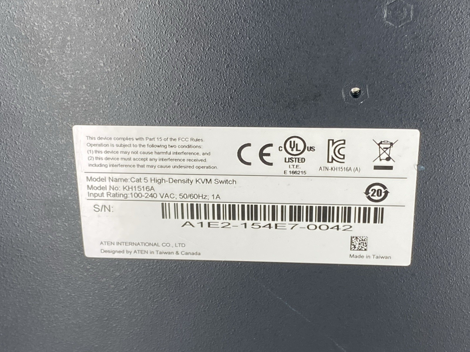 Aten KH1516Ai 1-Local/Remote Share Access 16-Port Cat 5 KVM over IP Switch