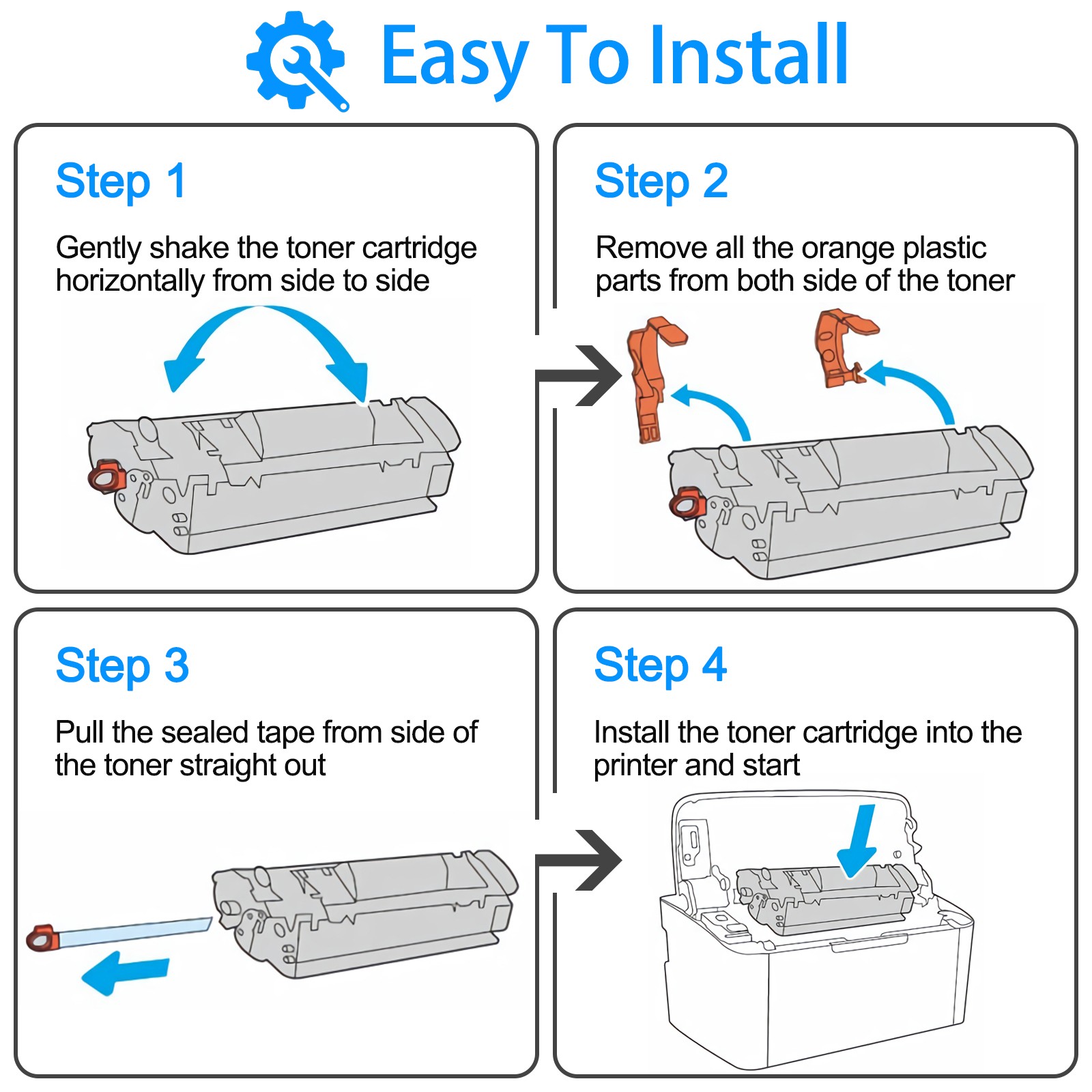 1PK W1410A 141A Toner Cartridge For HP LaserJet MFP M140w M139w M110w with Chip