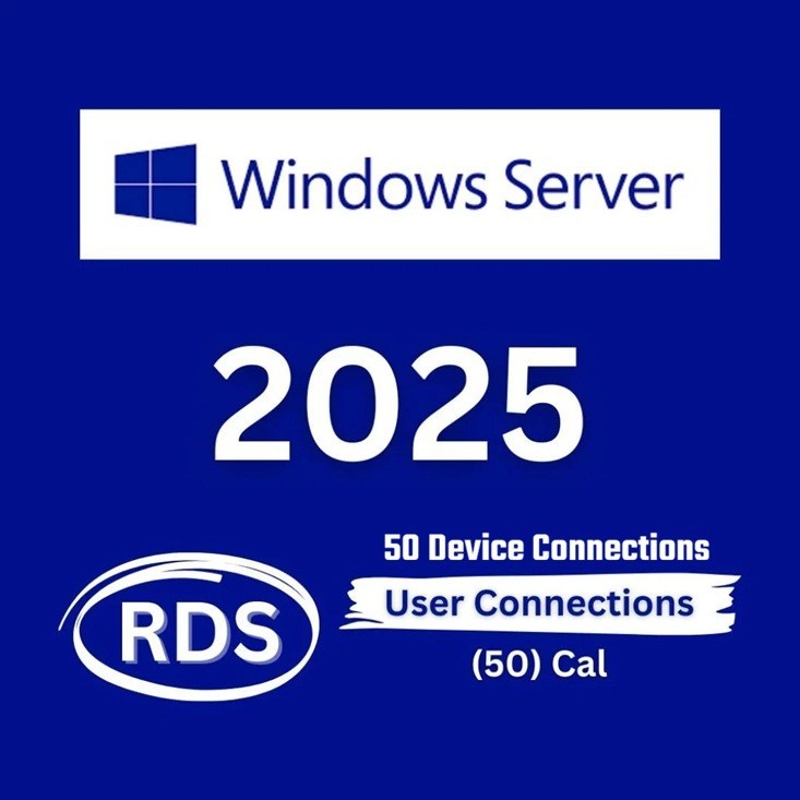 RDS – Remote Desktop Service For Windows Server 2025 50 User/Device Connections