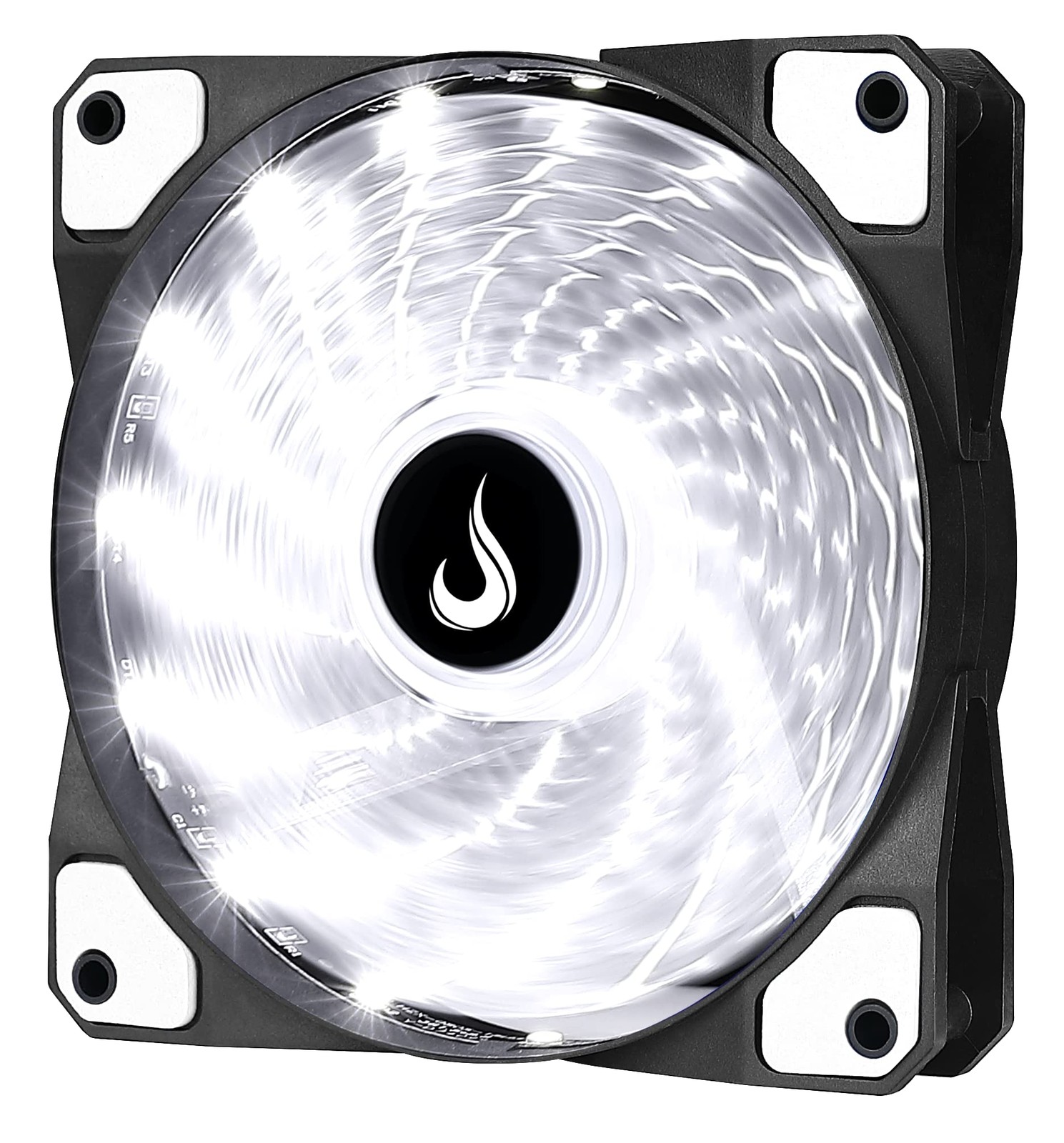 Computer Case Fan 120mm – USA – Gamer – Wind – White – LED