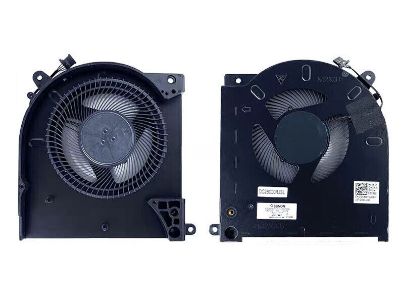 1PAIR Cooling Fan 0TG9V0 0D1X38 Alienware M15 R3 R4 RTX 2070 3070 12V CPU GPU