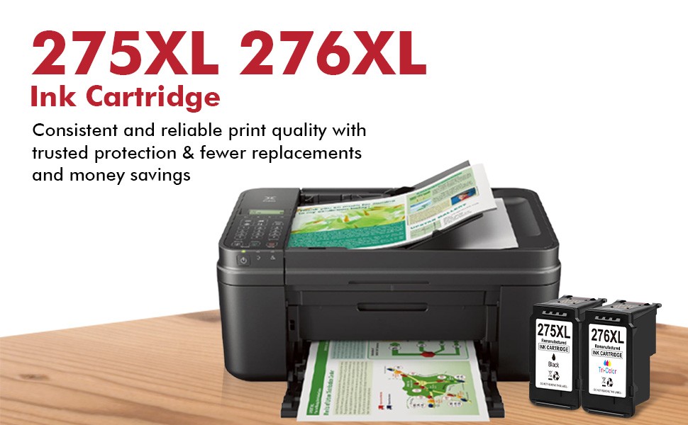 High Yield PG-275XL CL-276XL Ink compatible with Canon PIXMA TR4720 TS3520 Lot