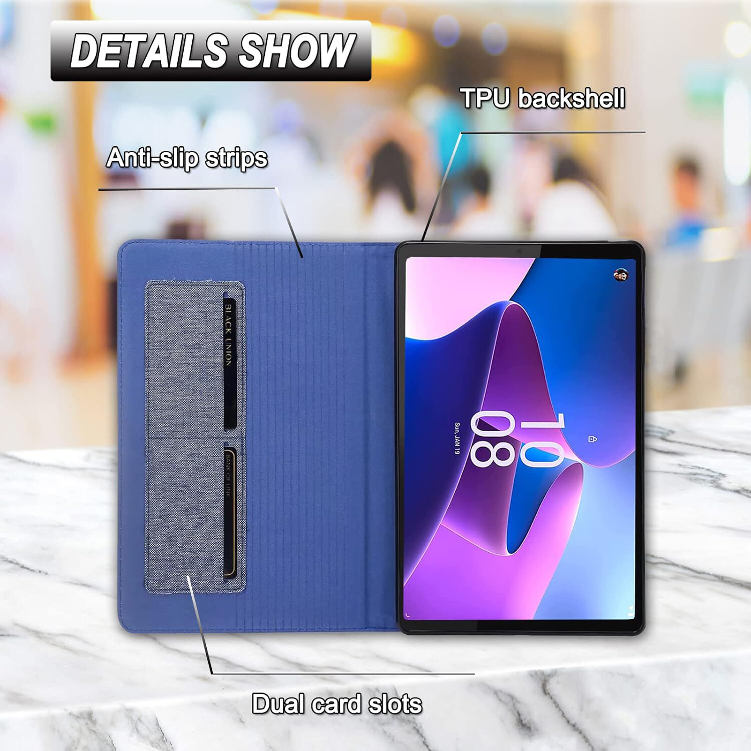 Leather Case Folio Folding TPU Back Cover For iPad 9th Gen 10.2″ Air Pro 9.7″