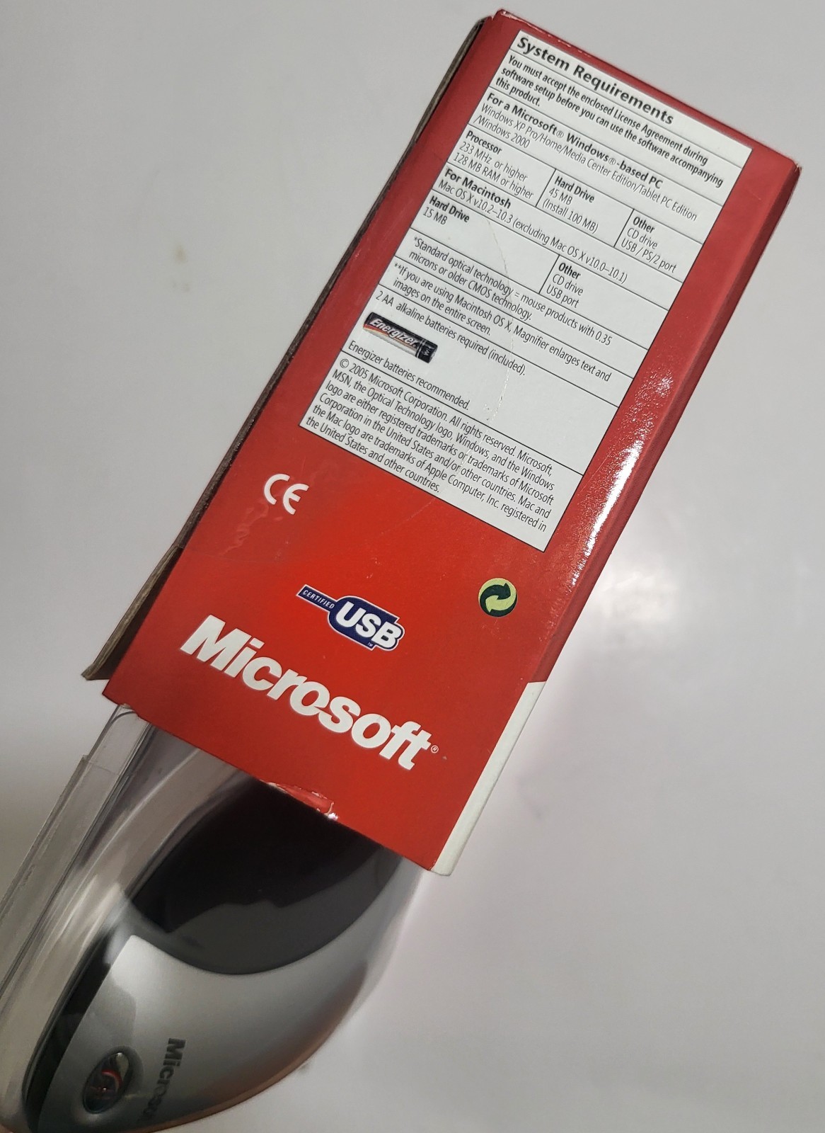*Sealed* Microsoft Wireless Optical Mouse 5000 Tilt Wheel 4 Way Scrolling #1007