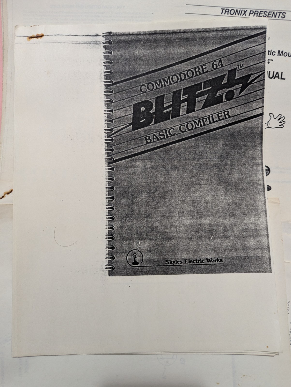 Bundle of Commodore 64 Software User Manual Photocopies – VIP Terminal Blitz Etc