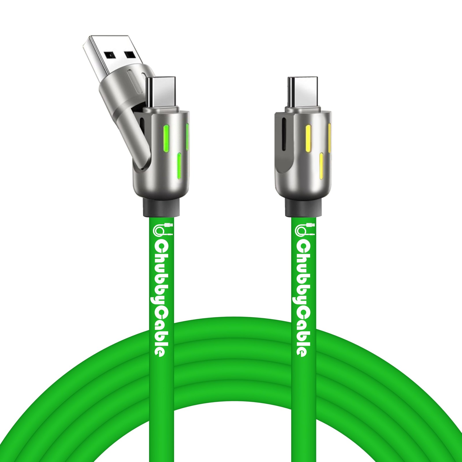 3 in 1 Ultimate 240W USB C Cable 3.94ft Multi Port Fast Charging Charger Cord