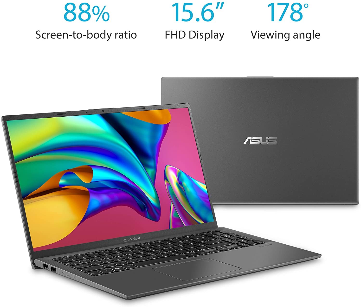 ASUS Vivobook 15 15.6″ FHD AMD Ryzen 7 3700U 2.3 GHz 16GB 512GB SSD W10H Laptop