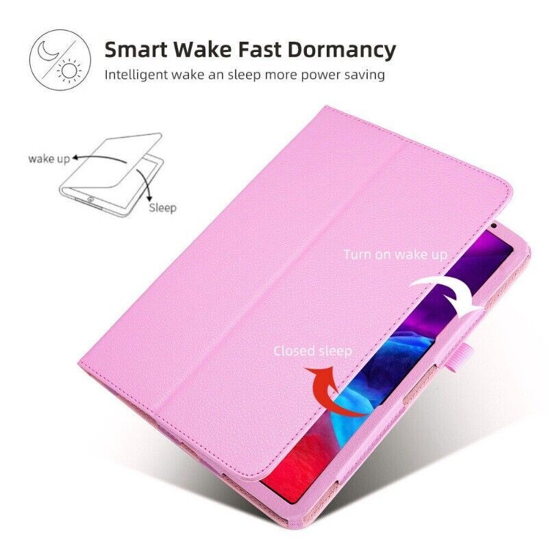 For iPad 10.2 9th 8th 7th Gen Case Smart Flip Leather With Pen Tray Stand Cover